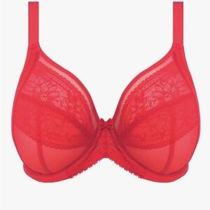 Elegant Red Lace Bra -